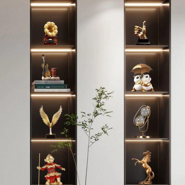 高级感客厅电视柜摆件书柜展示柜办公室餐厅装饰品新房软装工艺品,淘宝优惠券,粉丝福利购,淘宝优惠卷