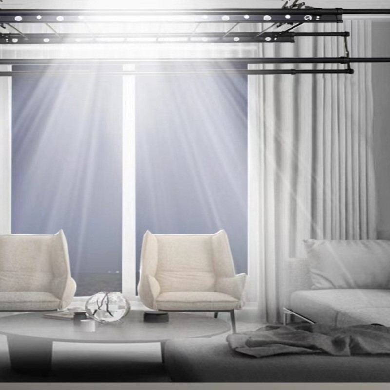 0WYV电动晾衣架小阳台侧装晾衣架单杆升降晒衣机遥控升降智能晒衣 - 图1