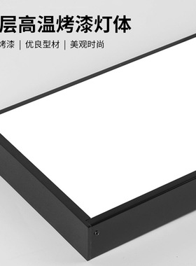 健身房工业风吊灯商用超市走廊照明方通灯办公室led非标长条灯
