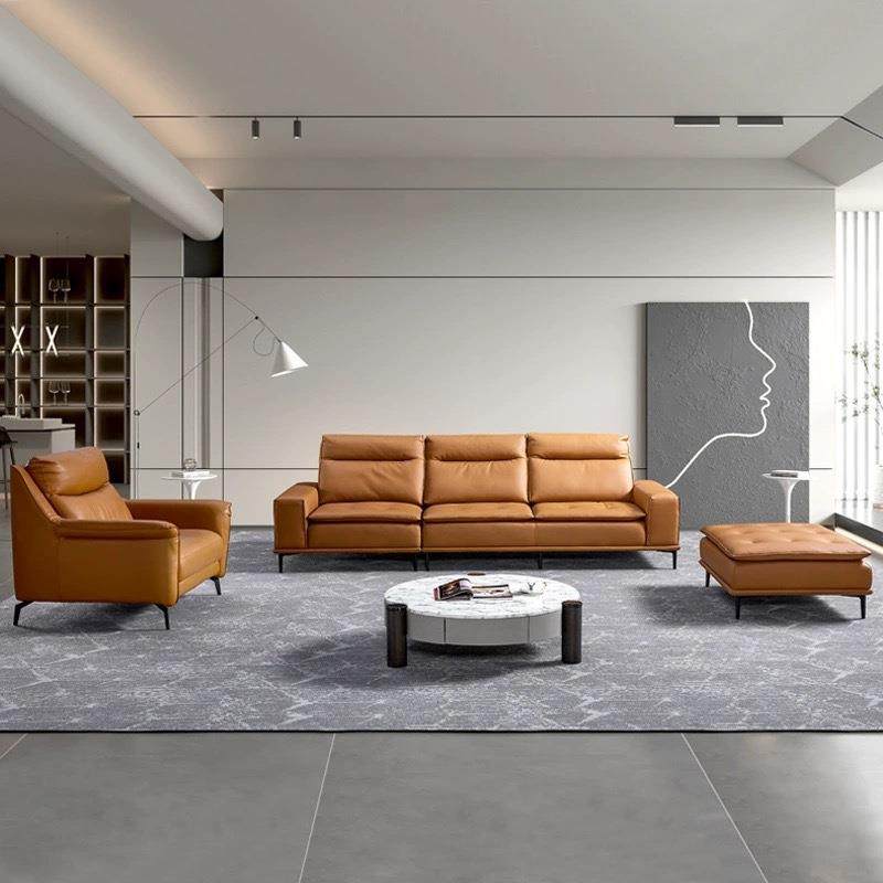 意式极简真皮沙发简约客厅大小户型组合直排头层皮高靠背大师设计,淘宝优惠券,粉丝福利购,淘宝优惠卷