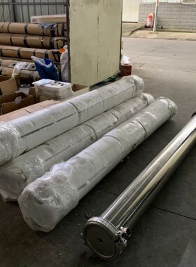 反渗透不锈钢膜壳304材质水处理设备4040可拆卸8040专用RO膜外壳
