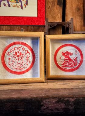 十二生肖四方神兽拓印拓片工具材料包连史纸拓包印板模具模板套装