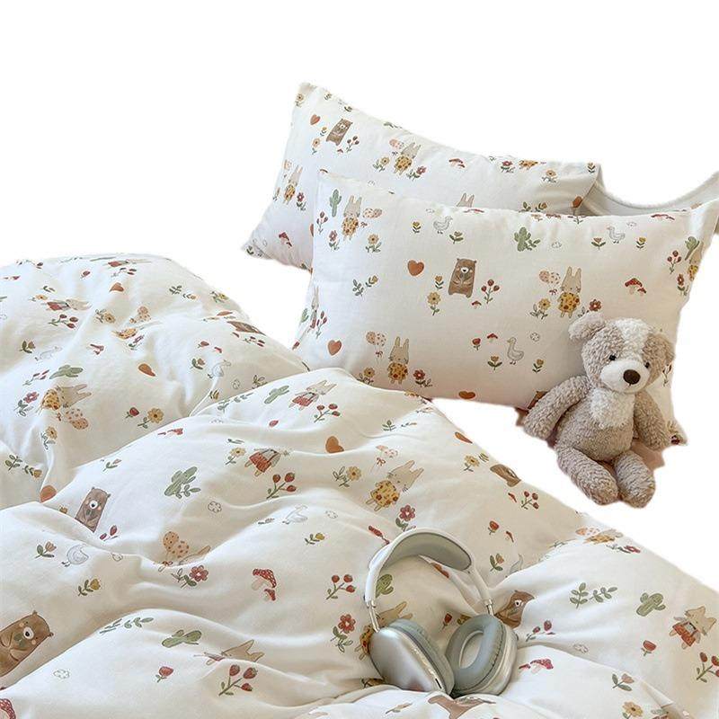 A类云感棉双层纱全棉四件套母婴级裸睡软糯床单床笠款家用宿舍床,淘宝优惠券,粉丝福利购,淘宝优惠卷