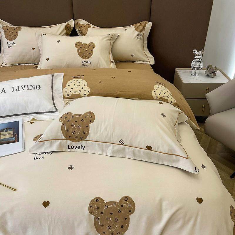 春季加厚全棉磨毛床上四件套100纯棉卡通儿童被套床单款春秋床品,淘宝优惠券,粉丝福利购,淘宝优惠卷