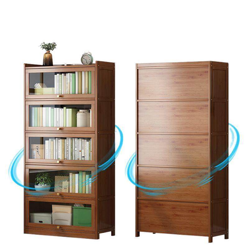 楠竹书柜子家用靠墙大容量多层储物柜书房非实木现代简约防尘书架,淘宝优惠券,粉丝福利购,淘宝优惠卷