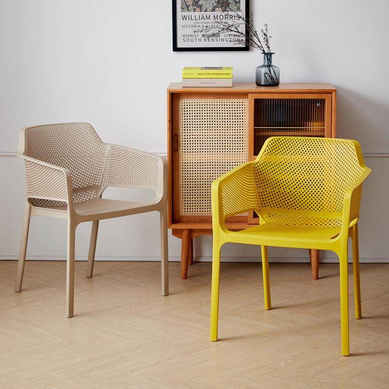 简约靠背椅扶手椅休闲椅餐椅可叠放加厚款户外椅阳台椅子家用现代,淘宝优惠券,粉丝福利购,淘宝优惠卷