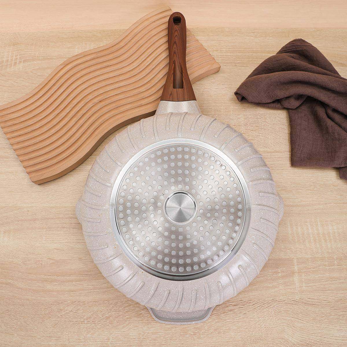 麦饭石深煎锅铝压铸炒锅不粘锅炒菜家用平底锅煎牛排鸡蛋平底煎锅,淘宝优惠券,粉丝福利购,淘宝优惠卷