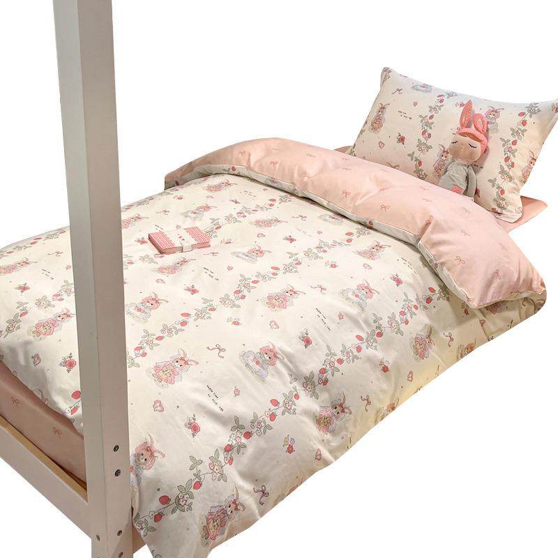 学生纯棉印花三件套宿舍上下铺组合被芯被褥枕芯六件套床单四件套,淘宝优惠券,粉丝福利购,淘宝优惠卷