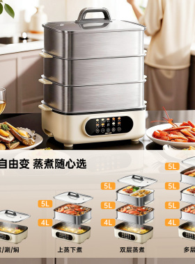 奥克斯全钢多功能电蒸锅