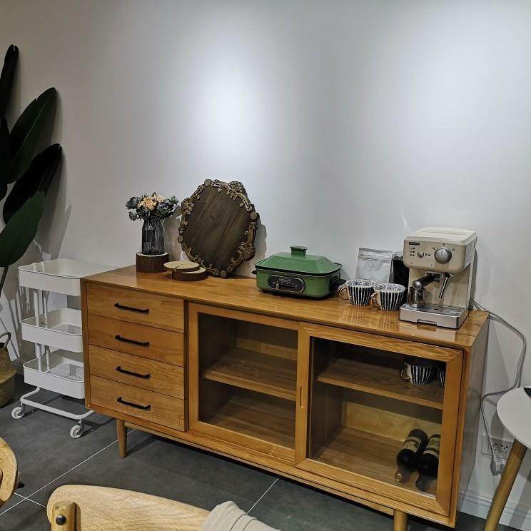 现代北欧餐边碗柜简约实木客厅轻奢储物柜收纳柜家用酒柜边玄关柜,淘宝优惠券,粉丝福利购,淘宝优惠卷