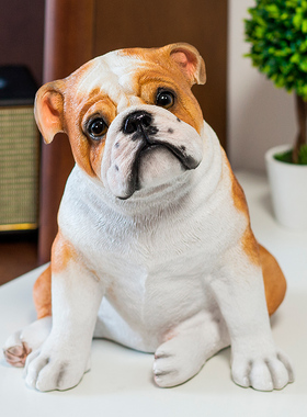 家居饰品创意欧式客厅装饰品摆件仿真狗玄关酒柜电视柜工艺品摆设