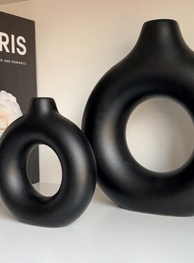 态生活 诧寂风高级感异形装饰品摆件陶瓷创意软装书柜抽象小摆设