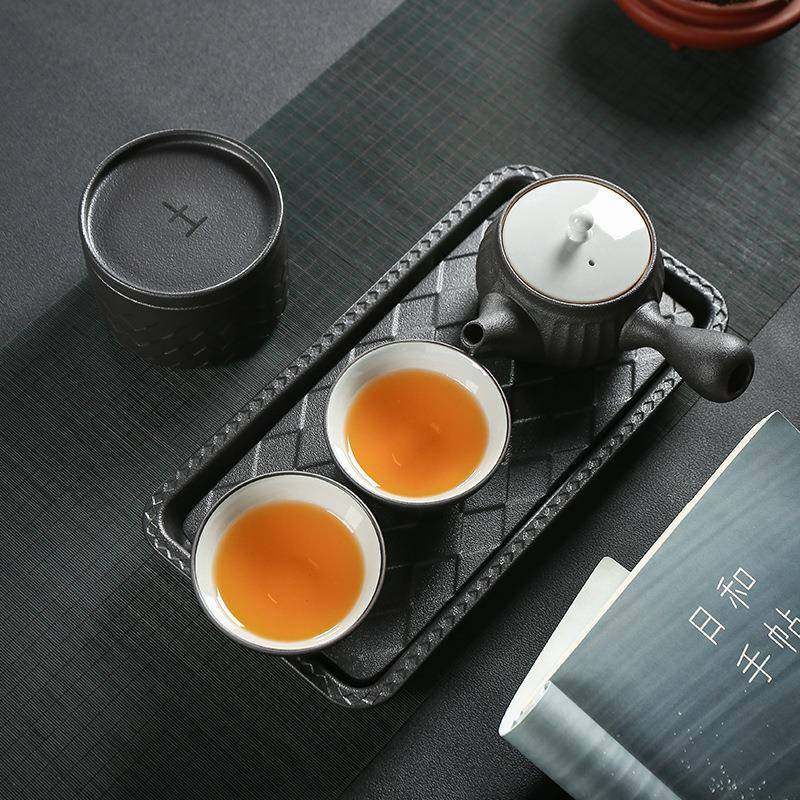 酒店民宿茶具小套便携一壶二杯日式简约家用纯色五行茶具茶壶套装,淘宝优惠券,粉丝福利购,淘宝优惠卷