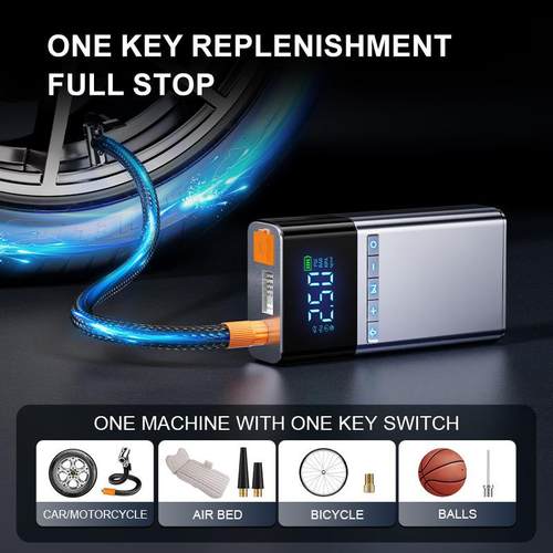 车动载充气源泵车用便携式汽车应急803启电多能搭电宝一功体机跨 - 图0