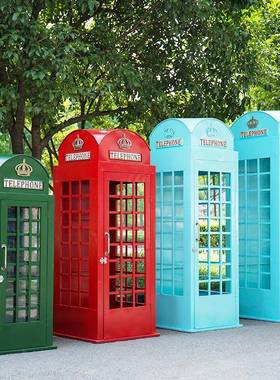 复古电话pp566932亭直道销伦敦电话亭件意大型创复古摄影具椅子网
