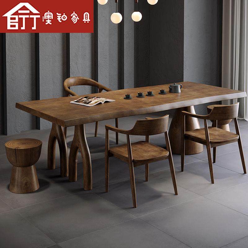 澳铂客厅茶实HSL大木桌办公室板茶桌泡家用茶台喝茶的桌子全套,淘宝优惠券,粉丝福利购,淘宝优惠卷