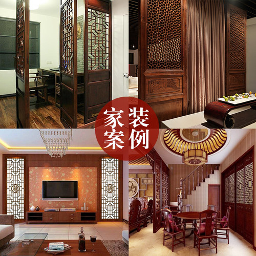 东阳木雕中式仿古门窗实木花格防古木门屏风隔断门古建筑工程门窗 - 图2