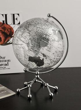 汉美透明桌地球仪摆件家居客厅电视贝柜酒柜ALI74200公办室装饰品