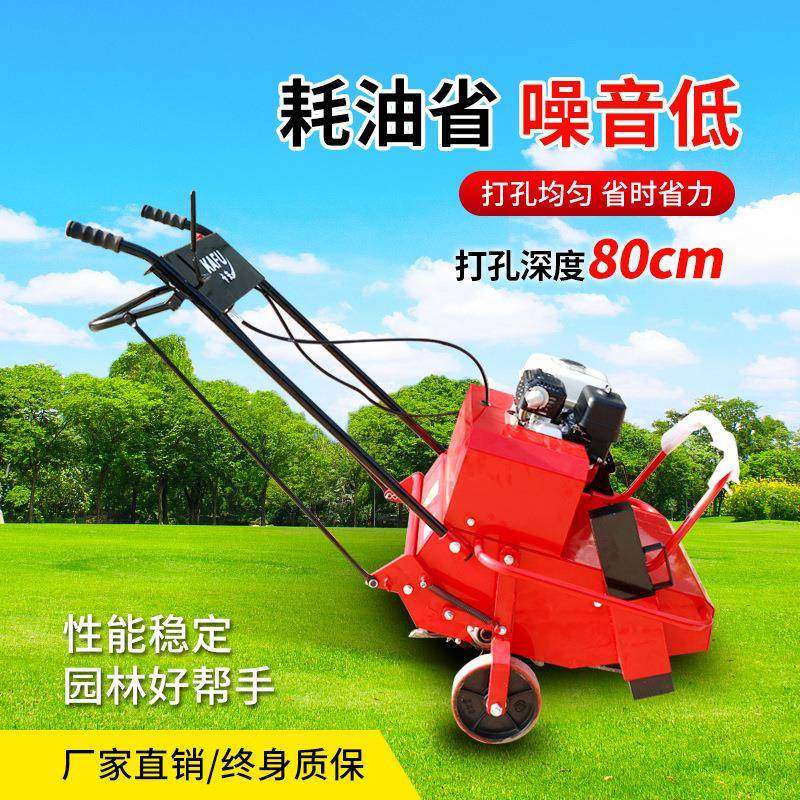 草坪打孔机手推式汽油草坪养护打眼机园林农用草坪打洞机,淘宝优惠券,粉丝福利购,淘宝优惠卷
