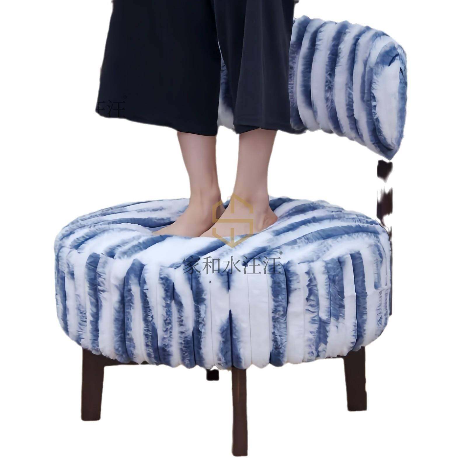 复古小沙发椅实木凳子靠背可旋转家用阳台家用卧室可躺休闲靠背椅,淘宝优惠券,粉丝福利购,淘宝优惠卷