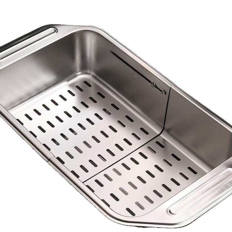 304不锈单水槽过滤盆无品牌/厨房洗碗池伸缩沥钢水篮水漏池洗菜新,淘宝优惠券,粉丝福利购,淘宝优惠卷