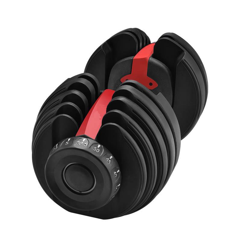 24KG smart adjustable dumbbell home fitness equipment men's automatic weight adjustable dumbbell