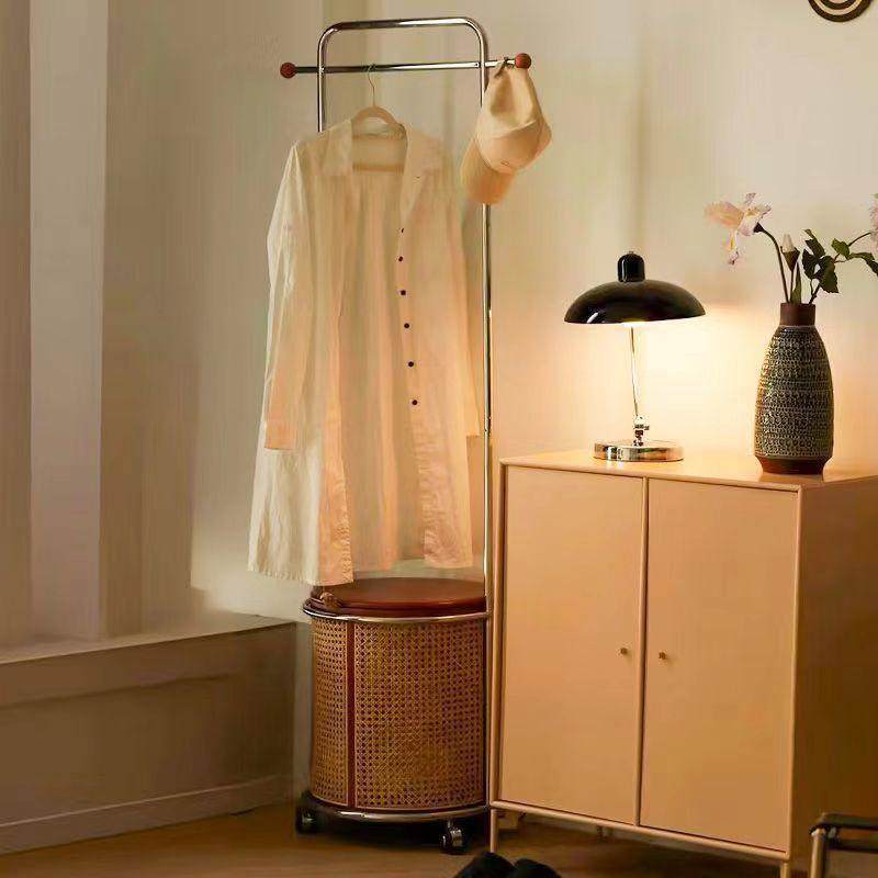 日式实木藤编挂衣地帽架轮卧室床头覆古落带可无品牌/移动收包纳,淘宝优惠券,粉丝福利购,淘宝优惠卷