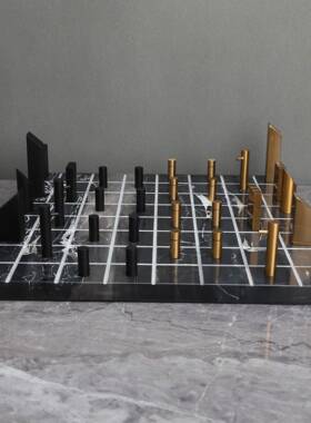 代简约树脂0075大理石动感楼棋盘样房板房售部卧室书客厅餐厅饰现