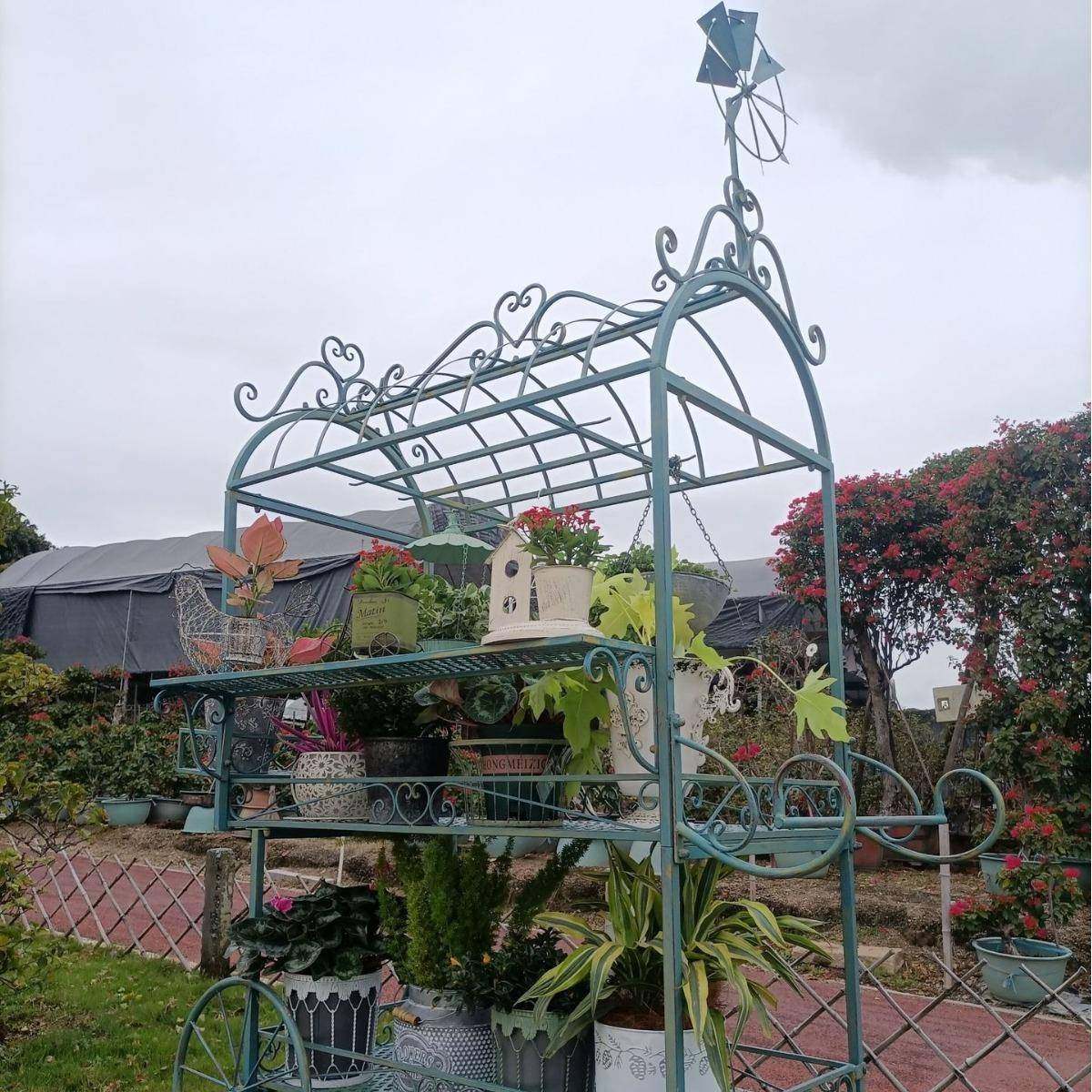 外贸出口原单别墅庭院大型花架两层推车花架露台花园户外做旧花架,淘宝优惠券,粉丝福利购,淘宝优惠卷