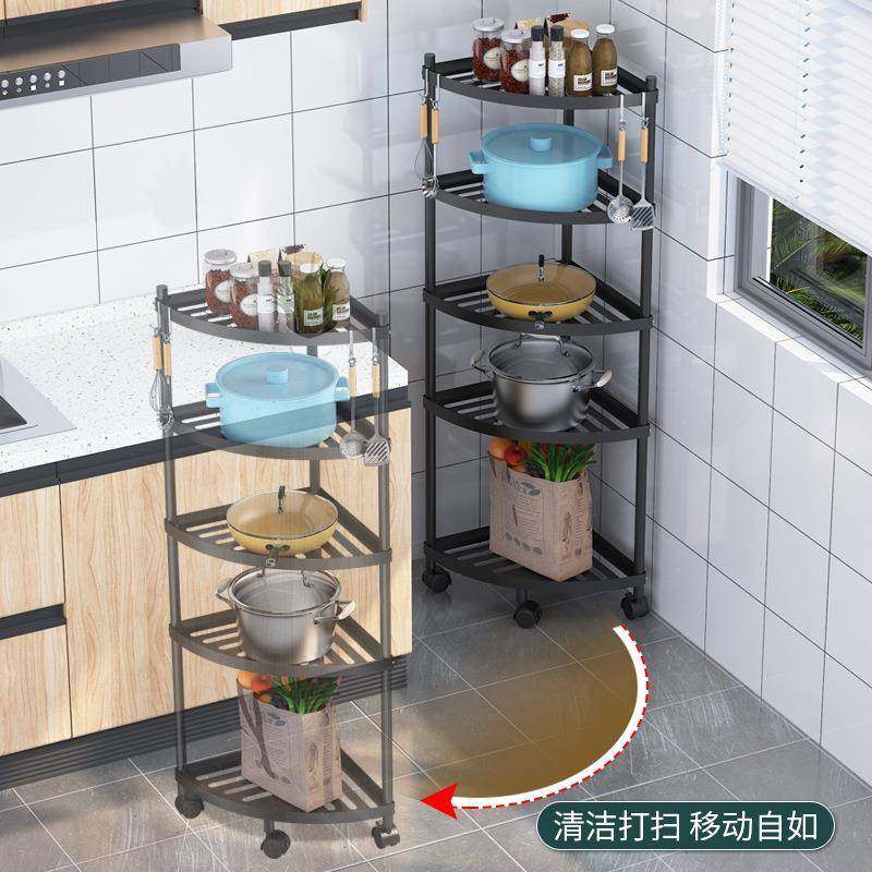 商用可移动多功能三角锅架家用厨房多层落地锅具置物架收纳架,淘宝优惠券,粉丝福利购,淘宝优惠卷