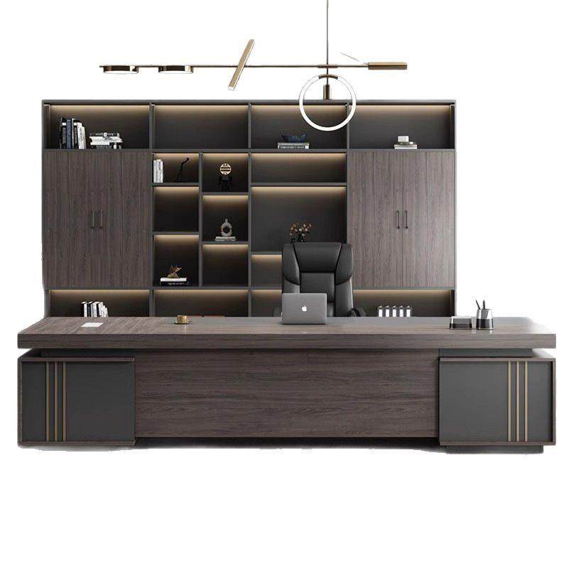 老板桌办公桌简约现代办公室总裁桌高档大班台经理桌主管桌椅组合,淘宝优惠券,粉丝福利购,淘宝优惠卷