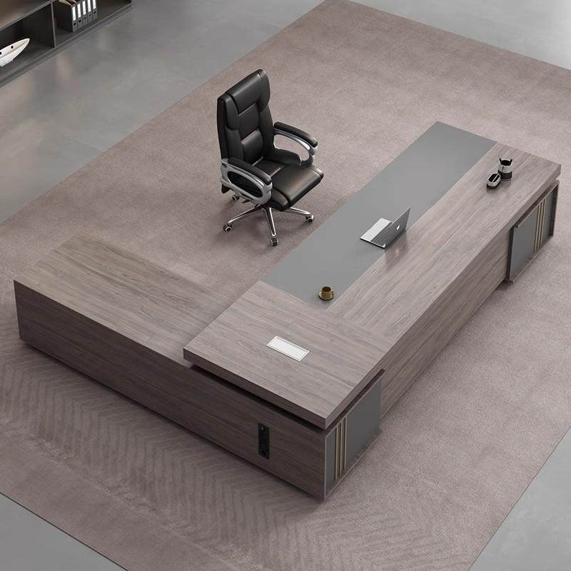 老板桌办公桌简约现代办公室总裁桌高档大班台经理桌主管桌椅组合,淘宝优惠券,粉丝福利购,淘宝优惠卷
