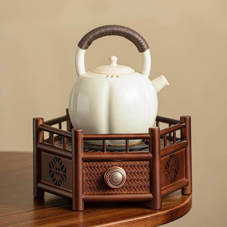 竹编手工电陶炉电热养生茶炉烧水围炉煮茶器家用复古茶桌打边炉,淘宝优惠券,粉丝福利购,淘宝优惠卷