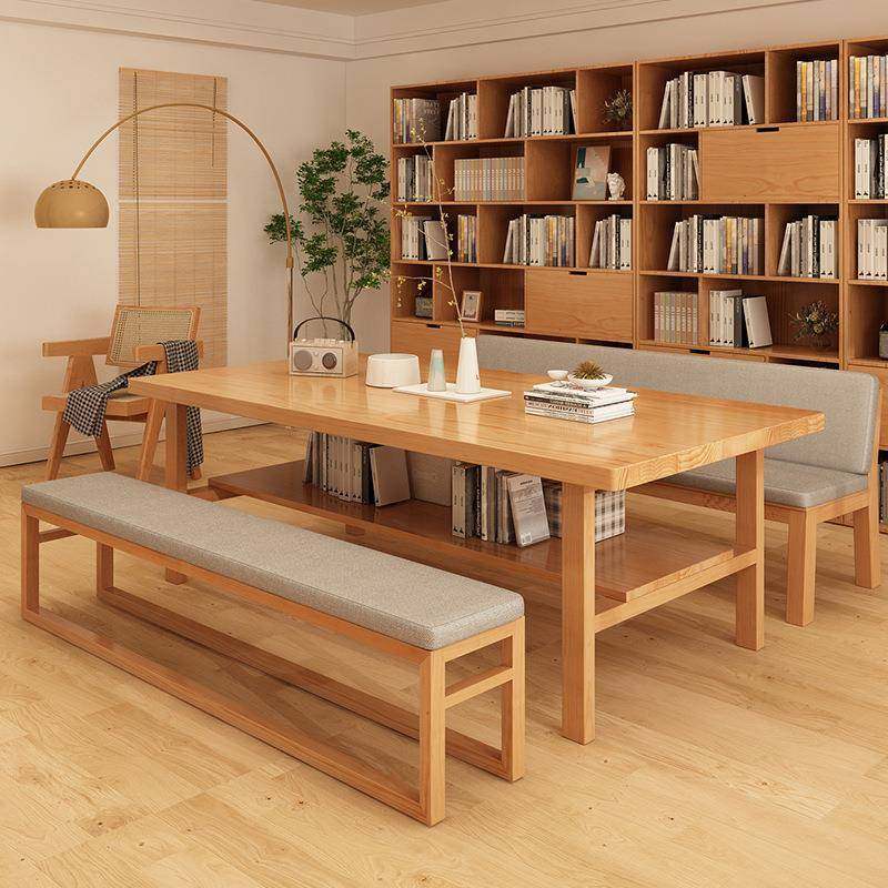 书桌客厅双层实木大板桌子工作台学习桌书画桌书法桌餐桌全套,淘宝优惠券,粉丝福利购,淘宝优惠卷