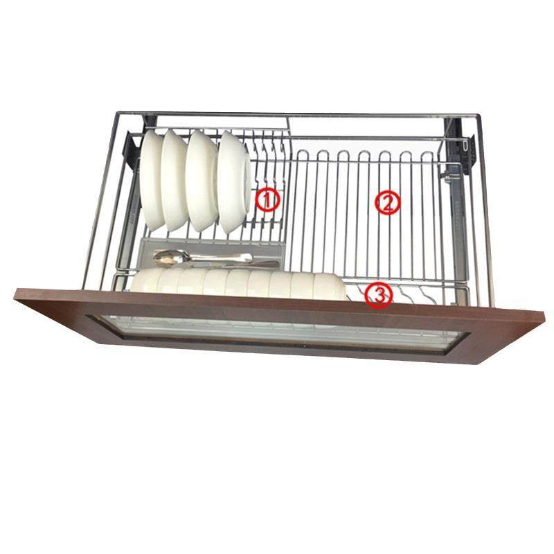 拉篮厨房橱柜201不锈钢双层抽屉式碗架收纳调味内置橱柜碗篮,淘宝优惠券,粉丝福利购,淘宝优惠卷