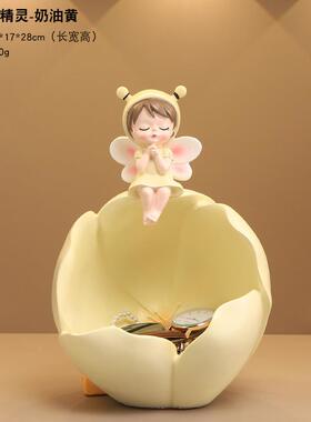 关卡通可爱入户门玄摆钥匙纳置物架件家收居装饰品客AL100846厅电