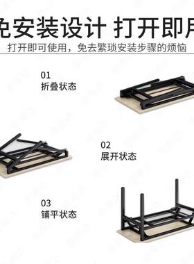 可折叠台式电脑桌免安装办公桌家用学生简易出租屋会议培训长条桌