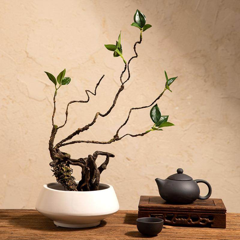 剑山插花器中式陶瓷黑白花瓶插花艺干花高脚瓷器家居客厅桌面摆件,淘宝优惠券,粉丝福利购,淘宝优惠卷