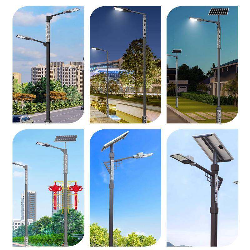 新中式LED太阳能路灯6米户外回纹杆路灯特色花纹复古景观路灯,淘宝优惠券,粉丝福利购,淘宝优惠卷