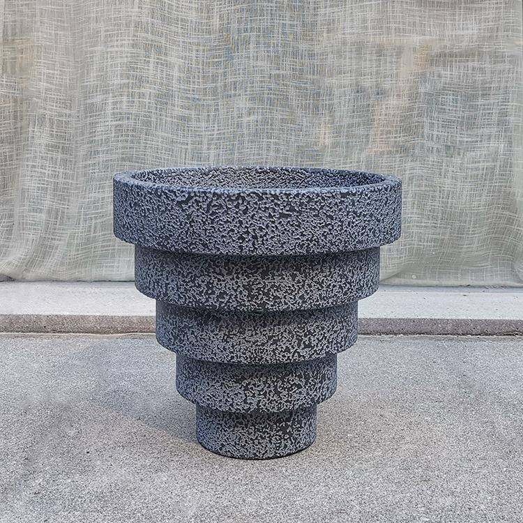 简约五层塔倒椎形玻璃钢花盆公司办公室售楼处软装花艺创意摆设,淘宝优惠券,粉丝福利购,淘宝优惠卷