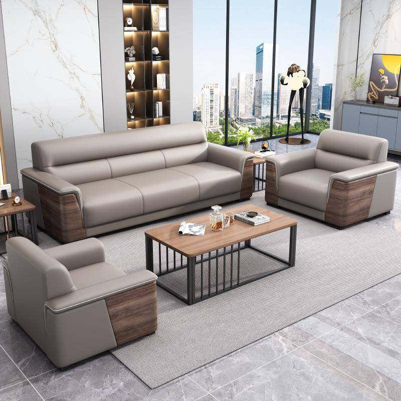 办公室办公沙发简约现代商务接待沙发茶几套装三人经理室会客沙发,淘宝优惠券,粉丝福利购,淘宝优惠卷
