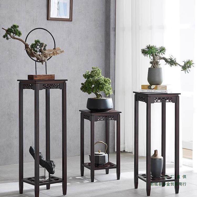 批花架置物架花盆架花架子客厅落地式吊兰架室内仿古中式盆栽架子,淘宝优惠券,粉丝福利购,淘宝优惠卷