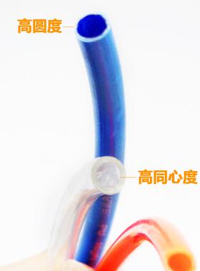 优质PU料空压机气动风管软管5*8/12*8/10*6.5/4*2.5/6*4mm