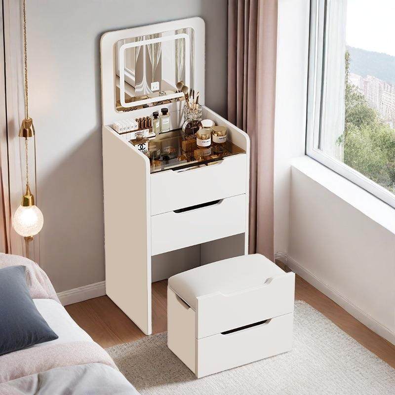 网红梳妆台现代简约多功能翻盖桌子卧室小户型收纳柜化妆台奶油风,淘宝优惠券,粉丝福利购,淘宝优惠卷