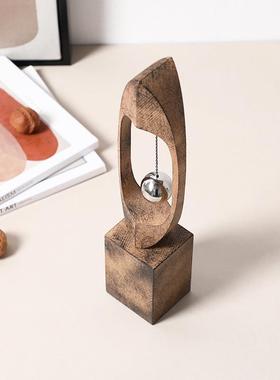 侘寂复展古风创意飘摇级球树室脂摆件厅办公书柜桌面FC-SZ240高感