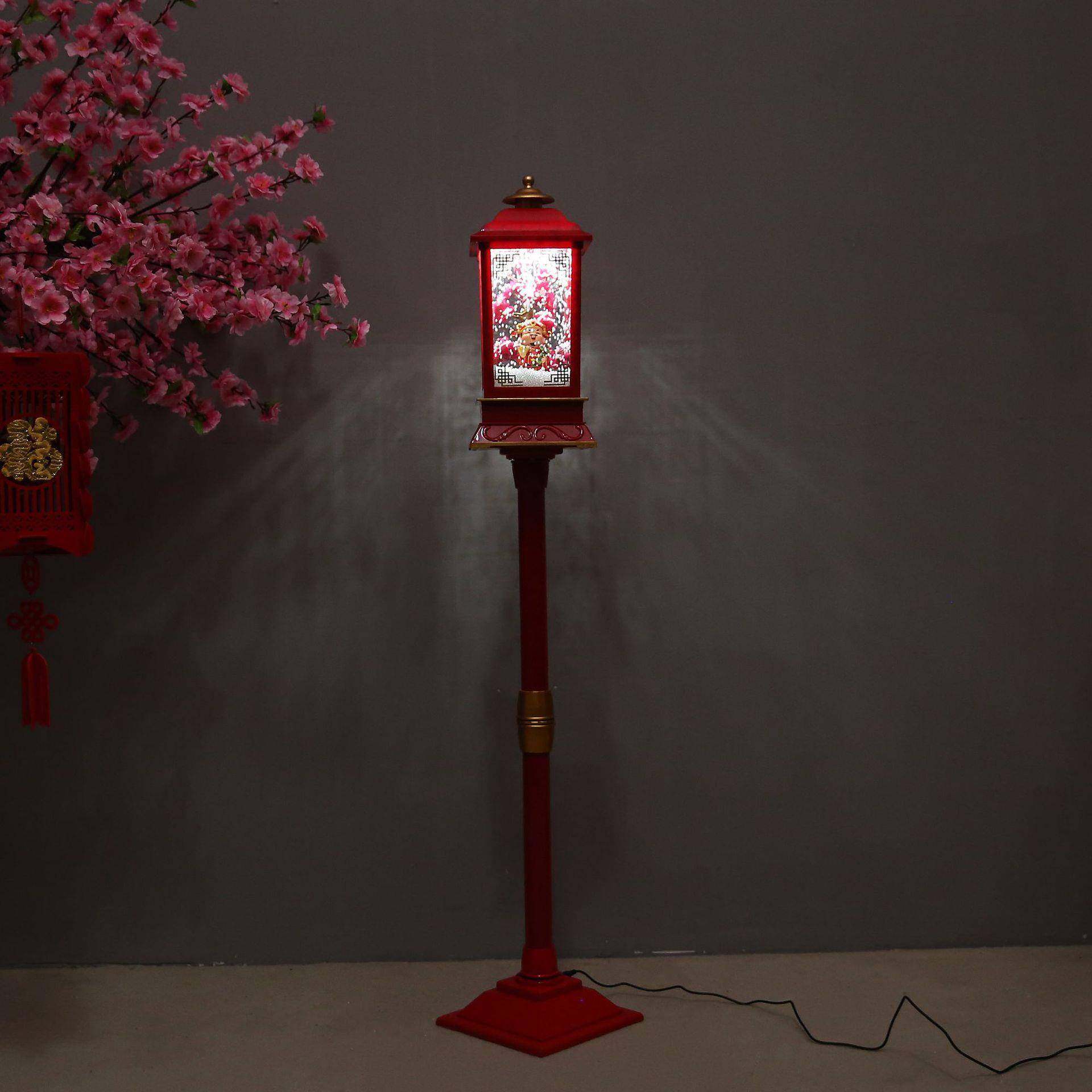 新年春节下雪路灯贺年创意装饰品盆景路引过年花灯元宵节音乐宫灯,淘宝优惠券,粉丝福利购,淘宝优惠卷