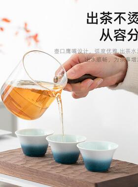 便携式旅行茶具套装户外包随身功夫泡茶壶茶杯简易防烫防烫快客杯