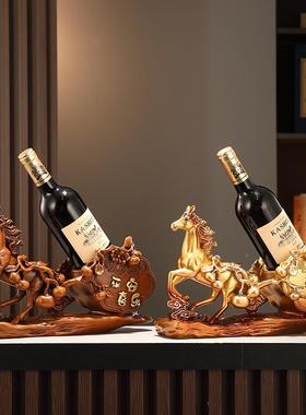 招财马摆件八公骏风客雄厅玄关博古架开办公室装饰品司无品牌/乔