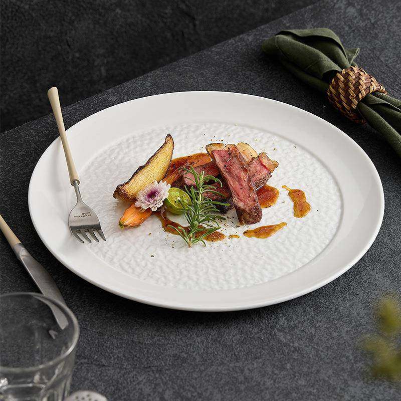 瓷大陶盘子盘家用西高级感轻奢餐牛排平盘商OYT用酒店餐具专菜用,淘宝优惠券,粉丝福利购,淘宝优惠卷