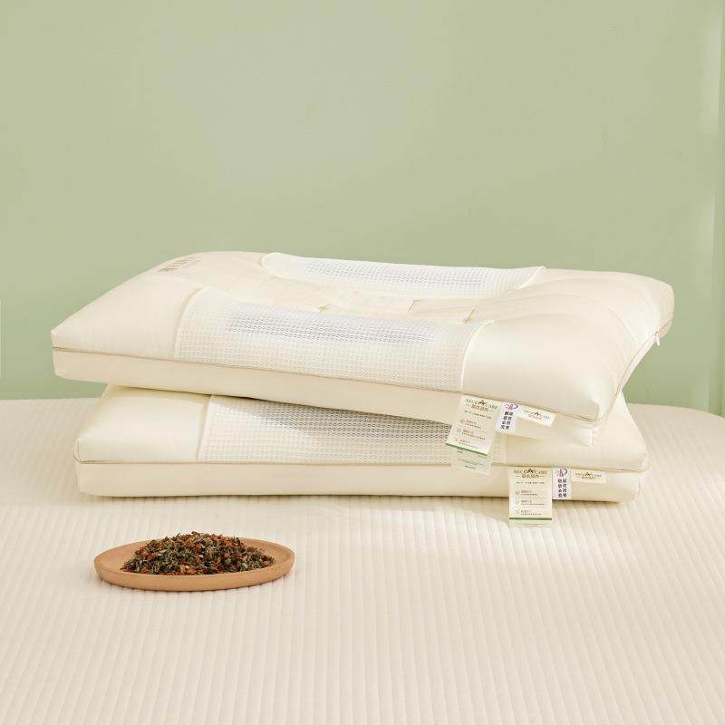 2025新款莱赛尔草本嫩研护颈枕荞麦花草枕家用不塌陷舒适护颈枕,淘宝优惠券,粉丝福利购,淘宝优惠卷